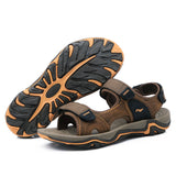 Outdoor Mens Cool Summer Beach Sandal Open-ToeLeather Casual Comfortable Open-Toe Flip Flops Fisherman  Breathable Strap Hiking Walking NO.1727 -  Cycling Apparel, Cycling Accessories | BestForCycling.com 