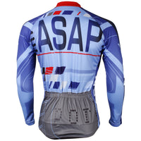ILPALADINO  Men's Long Light Blue Sleeves Cycling Clothing Suits with Tights Winter Pro Cycle Clothing Racing Apparel Outdoor Sports Leisure Biking shirt  (Velvet) NO.532 -  Cycling Apparel, Cycling Accessories | BestForCycling.com 