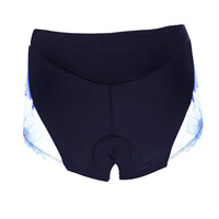 White Flowers Blue 3D Padded Cycling Underwear Shorts Bicycle Underpants Bike Biking Shorts Breathable Bicycle Pants Lightweight NO. SFK014 -  Cycling Apparel, Cycling Accessories | BestForCycling.com 