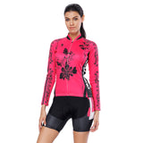 Black Flower Pink Red Women's Cycling Short-sleeve/Long-sleeve Bike Jersey/Kit T-shirt Summer Spring Road Bike Wear Mountain Bike MTB Clothes Sports Apparel Top / Suit NO. 794 -  Cycling Apparel, Cycling Accessories | BestForCycling.com 