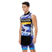 Blue Camo Men's Cycling Sleeveless Bike Jersey/Kit T-shirt Summer Spring Road Bike Wear Mountain Bike MTB Clothes Sports Apparel Top / Suit NO. 816 -  Cycling Apparel, Cycling Accessories | BestForCycling.com 