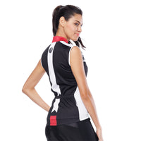 Red-collar White-strip Black Women's Cycling Sleeveless Bike Jersey T-shirt Summer Spring Road Bike Wear Mountain Bike MTB Clothes Sports Apparel Top NO. 793 -  Cycling Apparel, Cycling Accessories | BestForCycling.com 