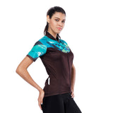 Green Blue Diamond Women's Cycling Short-sleeve Bike Jersey T-shirt Summer Spring Road Bike Wear Mountain Bike MTB Clothes Sports Apparel Top NO.810 -  Cycling Apparel, Cycling Accessories | BestForCycling.com 