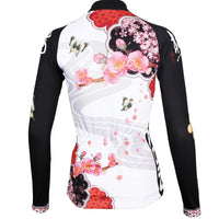 ILPALADINO Women's Long Sleeves Red Flower Cycling Apparel Outdoor Sports Gear Leisure Biking T-shirt Clothing Suits with Tights NO.542 -  Cycling Apparel, Cycling Accessories | BestForCycling.com 