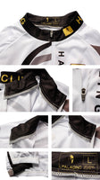 Popular Men's White Hidden-Zipper Long-sleeve Cycling Jersey with patterns for Outdoor Sport   Leisure Sport Breathable and Quick Dry Fall Autumn Bike Shirt Bicycle clothing 205 -  Cycling Apparel, Cycling Accessories | BestForCycling.com 