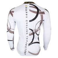 Popular Men's White Hidden-Zipper Long-sleeve Cycling Jersey with patterns for Outdoor Sport   Leisure Sport Breathable and Quick Dry Fall Autumn Bike Shirt Bicycle clothing 205 (velvet) -  Cycling Apparel, Cycling Accessories | BestForCycling.com 