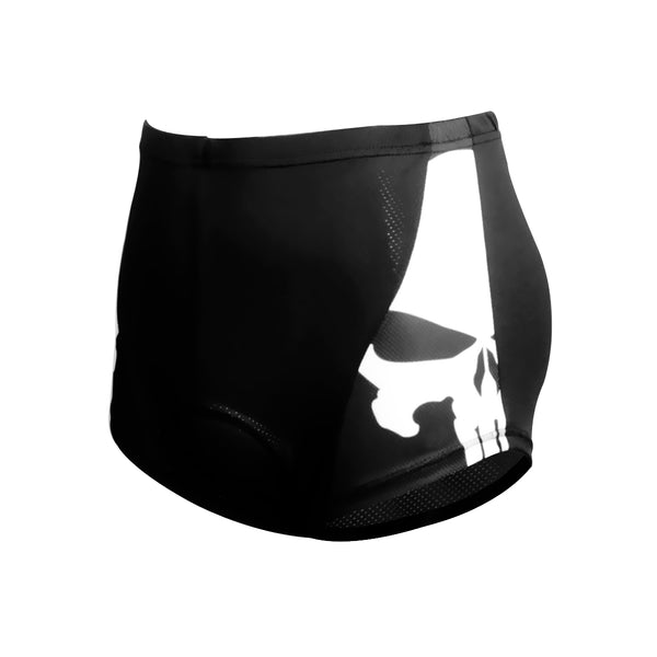 ILPALADINO Skull Punisher Mens 3D Padded Cycling Underwear Shorts