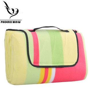2*2m Large Striped Checked Dual Layers Portable Outdoor Family Beach/ Park/Camping/Concerts/Picnic Blanket Mat- Handle Extra,Foldable, Waterproof, Sand-proof -  Cycling Apparel, Cycling Accessories | BestForCycling.com 