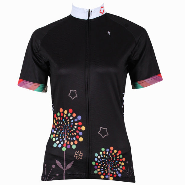 ILPALADINO Dandelion Black Cycling Jersey Bicycling Summer Pro Cycle Apparel Outdoor Sports Leisure Biking Shirts Breathable and Comfortable NO.212 -  Cycling Apparel, Cycling Accessories | BestForCycling.com 