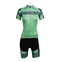 Ilpaladino Green Flower Summer Women's Short-Sleeve Cycling Suit/Jersey Biking Shirts Breathable Outdoor Sports Gear Leisure Biking T-shirt Sports Clothes NO.626 -  Cycling Apparel, Cycling Accessories | BestForCycling.com 