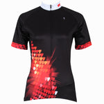 Ilpaladino Heart  Women's Quick Dry Black Short-Sleeve  Cycling Jersey Biking Shirts Breathable Summer Apparel Outdoor Sports Gear Wear NO.213 -  Cycling Apparel, Cycling Accessories | BestForCycling.com 