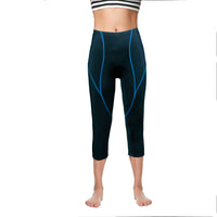 Women Premium 3D Padded Breathable ¾ Cycling Tights - Blue Line -  Cycling Apparel, Cycling Accessories | BestForCycling.com 