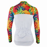 Rose Patterns Elegant Women's Long-Sleeve Cycling Jersey Women MTB Jerseys 224 -  Cycling Apparel, Cycling Accessories | BestForCycling.com 