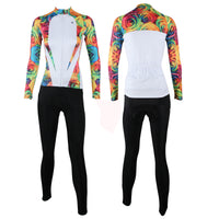 ILPALADINO Women's Long Sleeves Yellow Cycling Clothing Apparel Outdoor Sports Leisure Biking Shirt Suits with Tights NO.224 -  Cycling Apparel, Cycling Accessories | BestForCycling.com 