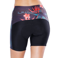 Women's Cycling Spinning Padded Shorts Black UPF 50+ Elegance Tropical Plant Flower -  Cycling Apparel, Cycling Accessories | BestForCycling.com 
