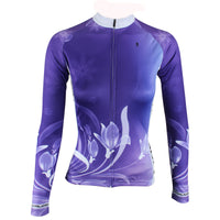 ILPALADINO Purple Cycling Jersey with Tights Women's Long Sleeves Bike Clothing Suits Quick Dry Windproof Breathable Back Pocket 100% Polyester NO.272 -  Cycling Apparel, Cycling Accessories | BestForCycling.com 