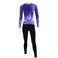 ILPALADINO Purple Cycling Jersey with Tights Women's Long Sleeves Bike Clothing Suits Quick Dry Windproof Breathable Back Pocket 100% Polyester NO.272 -  Cycling Apparel, Cycling Accessories | BestForCycling.com 