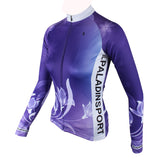 ILPALADINO Purple Cycling Jersey with Tights Women's Long Sleeves Bike Clothing Suits Quick Dry Windproof Breathable Back Pocket 100% Polyester NO.272 -  Cycling Apparel, Cycling Accessories | BestForCycling.com 