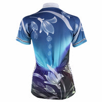 Ilpaladino Dripping Lilies Grace Woman's Cycling short-sleeve Jersey/Suit Kit Spring Summer Exercise Bicycling Summer Pro Cycle Clothing Racing Apparel Outdoor Sports Leisure Biking Shirts Sportswear Blue/Deongaree -  Cycling Apparel, Cycling Accessories | BestForCycling.com 