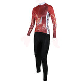 ILPALADINO Women's Long Sleeves Red Fashionable Apparel Outdoor Sports Gear Leisure Biking T-shirt Cycling Clothing Suits with Tights -  Cycling Apparel, Cycling Accessories | BestForCycling.com 