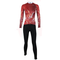 Ilpaladino Lilies Grace Woman's Cycling short/long-sleeve Jersey/Suit Kit Spring Summer Sportswear Apparel Outdoor Sports Gear Green/Purple/Red -  Cycling Apparel, Cycling Accessories | BestForCycling.com 