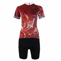 Ilpaladino Lilies Grace Woman's Cycling short/long-sleeve Jersey/Suit Kit Spring Summer Sportswear Apparel Outdoor Sports Gear Green/Purple/Red -  Cycling Apparel, Cycling Accessories | BestForCycling.com 