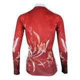 ILPALADINO Women's Long Sleeves Red Fashionable Apparel Outdoor Sports Gear Leisure Biking T-shirt Cycling Clothing Suits with Tights -  Cycling Apparel, Cycling Accessories | BestForCycling.com 