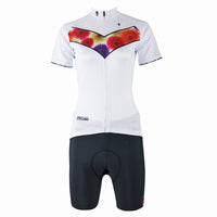 Chrysanthemum Women's Short-sleeve Cycling Jersey/Suit Spring Biking Shirts and Chest flowers Jersey 280 -  Cycling Apparel, Cycling Accessories | BestForCycling.com 