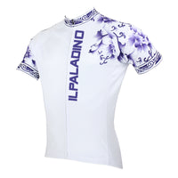 Purple Decorative Cool Graphic Arm Print Men's Cycling Long/Short-sleeve White Jerseys NO.024 -  Cycling Apparel, Cycling Accessories | BestForCycling.com 