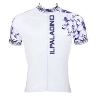 Purple Decorative Cool Graphic Arm Print Men's Cycling Long/Short-sleeve White Jerseys NO.024 -  Cycling Apparel, Cycling Accessories | BestForCycling.com 