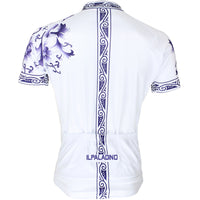 Purple Decorative Cool Graphic Arm Print Men's Cycling Long/Short-sleeve White Jerseys NO.024 -  Cycling Apparel, Cycling Accessories | BestForCycling.com 