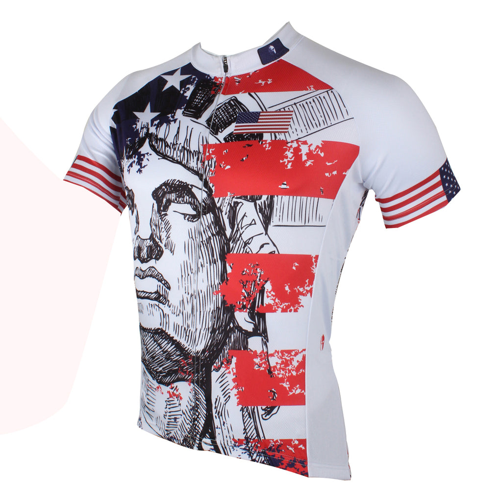Ilpaladino American Style Statue of Liberty  Men's Long/Short-sleeve Cycling Bike jersey T-shirt Summer Spring Autumn Road Bike Wear Mountain Bike MTB Clothes Sports Apparel Top NO.293 -  Cycling Apparel, Cycling Accessories | BestForCycling.com 