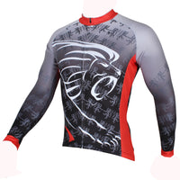 ILPALADINO Men's Long Deep Grey Sleeves  Cycling Clothing Jersey with Tights Suits Winter Exercise Bicycling Pro Cycle Clothing Racing Apparel Outdoor Sports Leisure Biking (Velvet) NO.295 -  Cycling Apparel, Cycling Accessories | BestForCycling.com 