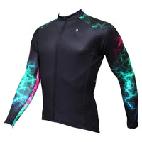 ILPALADINO GreenUniverse Light Power Graphic Arm Men's Cycling Long-sleeve Black Jerseys - Spring Summer Exercise Bicycling Pro Cycle Clothing Racing Apparel Outdoor Sports Leisure Biking Shirts Team Kit Individual Styles NO.366 -  Cycling Apparel, Cycling Accessories | BestForCycling.com 