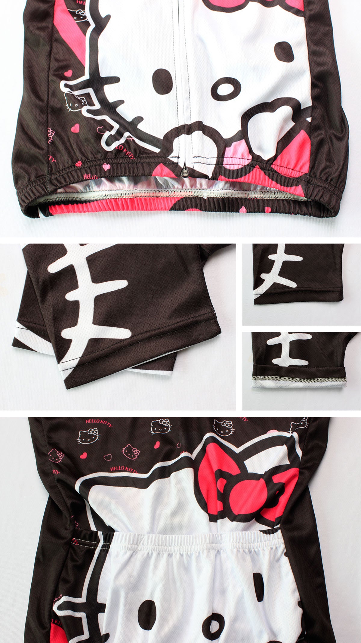 HELLO KITTY Princess Women's Top Cycling Jersey Jacket T-shirt Summer Spring Autumn Clothes Sportswear Cartoon World Black Kit NO.538 -  Cycling Apparel, Cycling Accessories | BestForCycling.com 