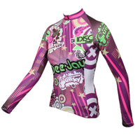 ILPALADINO Purple Funky  Women's Long Sleeves Red Cycling Clothing Suits with Tights  Spring Autumn Exercise Bicycling Pro Cycle Clothing Racing Apparel Outdoor Sports Leisure Biking Shirts NO.328 -  Cycling Apparel, Cycling Accessories | BestForCycling.com 