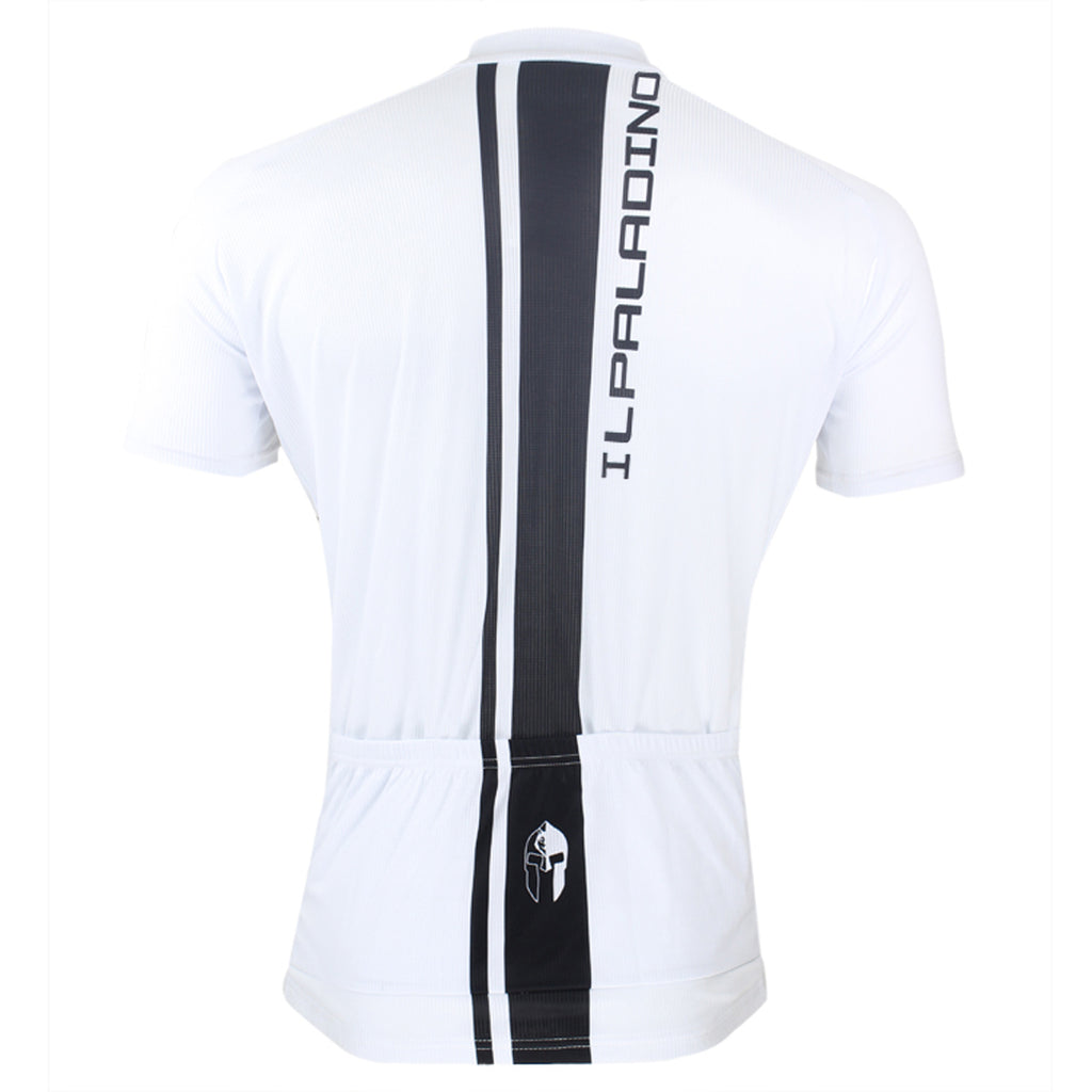 ILPALADINO Man's Short-sleeve Cycling Jersey Team Jacket T-shirt Summer Spring Autumn Clothes Sportswear White Shirt Black Strip NO.010 -  Cycling Apparel, Cycling Accessories | BestForCycling.com 