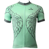 Patterned Green Leaves Men's Short-Sleeve Cycling Jersey Bicycling Shirts Summer NO.505 -  Cycling Apparel, Cycling Accessories | BestForCycling.com 