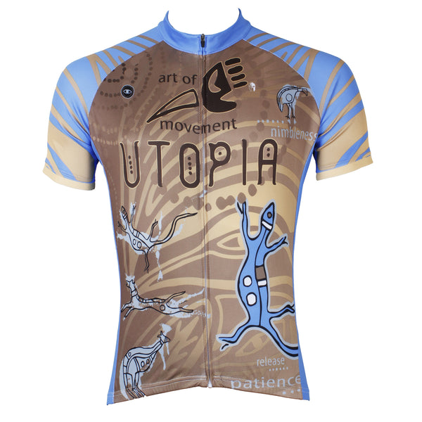 Utopia Blue Lizard  Men's Short-Sleeve Cycling Jersey Bicycling Shirts Summer  NO.526 -  Cycling Apparel, Cycling Accessories | BestForCycling.com 