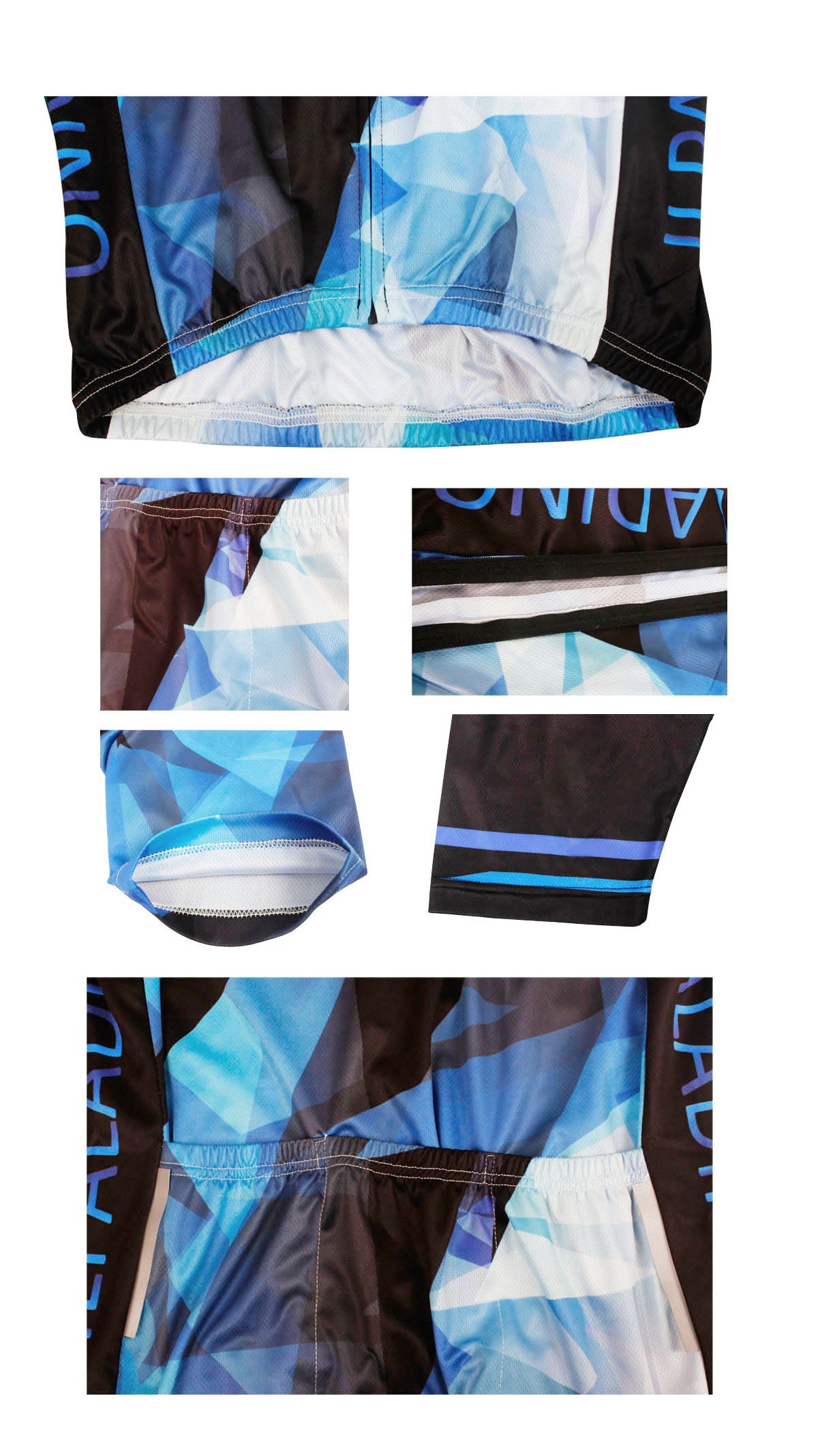 Ilpaladino Fragment Sport Breathable Black&Blue Jersey Men's Short-Sleeve Bicycling Shirts Summer Apparel Outdoor Sports Gear Quick Dry Wear NO.690 -  Cycling Apparel, Cycling Accessories | BestForCycling.com 
