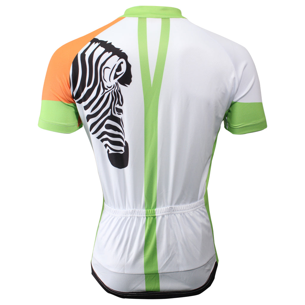 Ilpaladino Zebra Orange-arm Men's Breathable Short-Sleeve Cycling Jersey Bicycling Shirts Summer Sportswear Apparel Outdoor Sports Leisure Biking Shirt NO.502 -  Cycling Apparel, Cycling Accessories | BestForCycling.com 
