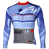 ILPALADINO  Men's Long Light Blue Sleeves Cycling Clothing Suits with Tights Winter Pro Cycle Clothing Racing Apparel Outdoor Sports Leisure Biking shirt  (Velvet) NO.532 -  Cycling Apparel, Cycling Accessories | BestForCycling.com 