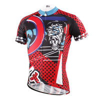 Injury Rock Skull Red Cycling Short Sleeve Jersey Biking Shirts 615 -  Cycling Apparel, Cycling Accessories | BestForCycling.com 