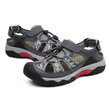 Men's Summer Cool Toe-cap Sandal With Magic Tape Thick-soled Outdoor Sports Beach Anti-skidding Wear-resisting Shoes NO.7013 -  Cycling Apparel, Cycling Accessories | BestForCycling.com 