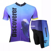 [Discoverer series ] llpaladino Shark Dolphin Nature Blue Short-sleeve Cycling Suit/Jersey Jacket- Summer Spring Clothes Sportswear Pro Cycle Clothing Racing Apparel Outdoor Sports Leisure Biking T-shirt NO.304 -  Cycling Apparel, Cycling Accessories | BestForCycling.com 
