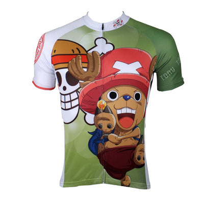 Woman& Man's ONE PIECE Series Pirates Tony Tony Chopper Short-sleeve Cycling Suit Jersey Team Jacket T-shirt Summer Spring Autumn Clothes Sportswear Anime Animation Manga Blue-nosed Reindeer NO.138 -  Cycling Apparel, Cycling Accessories | BestForCycling.com 