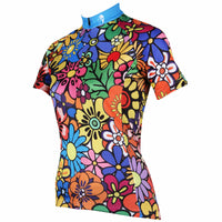 Anthemy Flowers Pattern Women's Short-Sleeve Cycling Jersey T-shirts NO.114 -  Cycling Apparel, Cycling Accessories | BestForCycling.com 