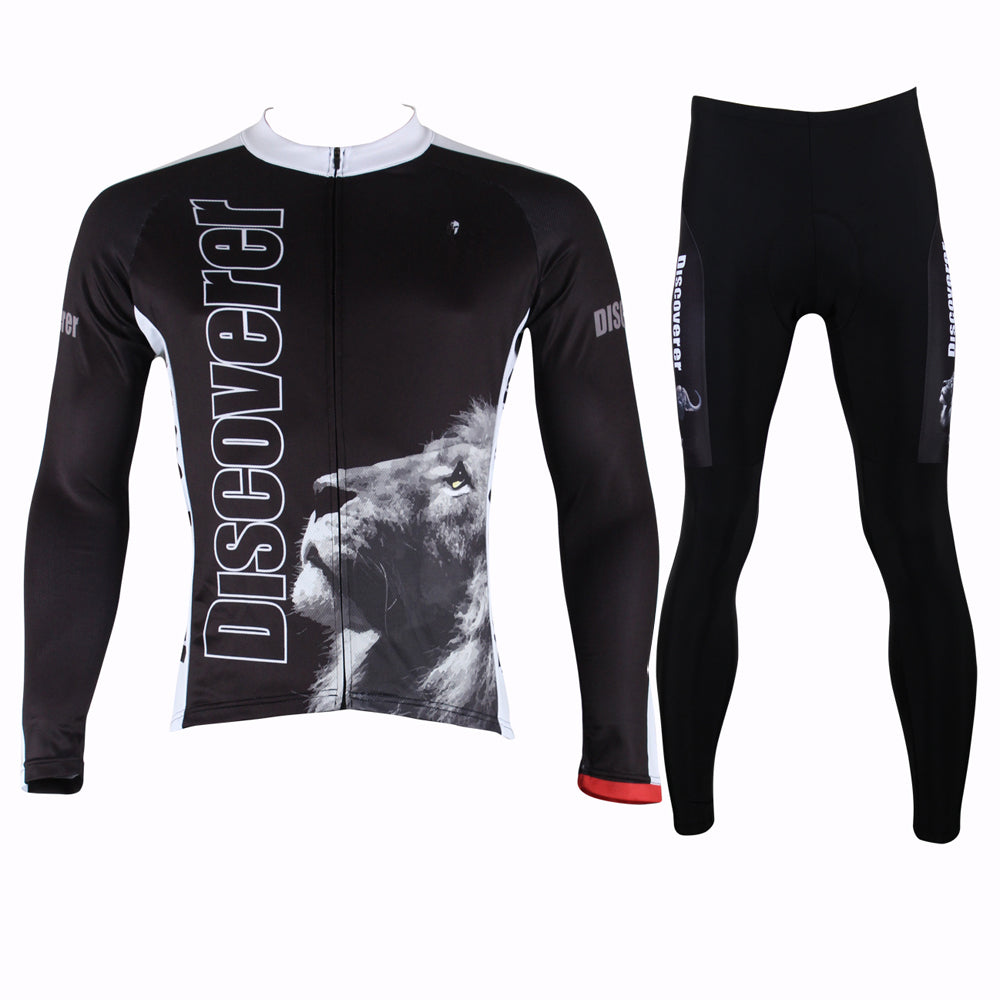 ILPALADINO Discoverer Lion Man's Long-sleeve Cycling Suit Team Kit Nature Wild Animal Jacket T-shirt Summer Suit Spring Autumn Clothes Sportswear Racing Apparel NO.301 -  Cycling Apparel, Cycling Accessories | BestForCycling.com 