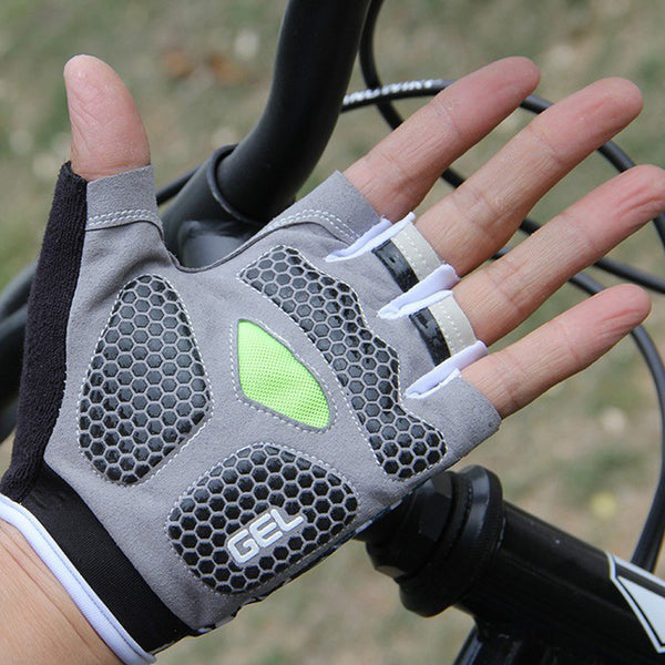 Finger Ten Half Finger Cycling Gloves – Breathable With EVA Pad, For Men's MTB/Road