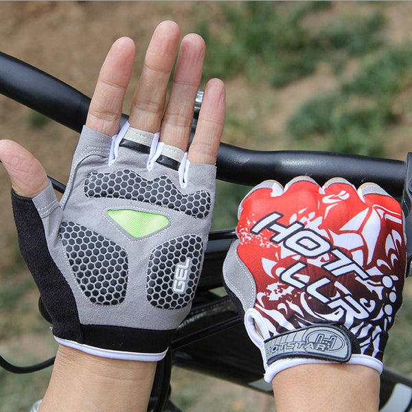 X-TIGER Half Finger 3D GEL Pad Reflective Cycling Gloves Womens Sports  Gloves Luvas Guantes Ciclismo MTB Bikes Bicycle Gloves